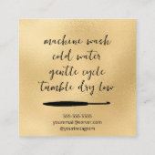 mit Liebe versehen Quadratische Visitenkarte (Rückseite)