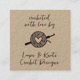 mit Liebe versehen Quadratische Visitenkarte