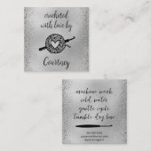 mit Liebe versehen Quadratische Visitenkarte (Vorne/Hinten)