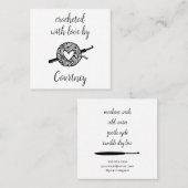 mit Liebe versehen Quadratische Visitenkarte (Vorne/Hinten)