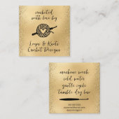 mit Liebe versehen Quadratische Visitenkarte (Vorne/Hinten)