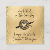 mit Liebe versehen Quadratische Visitenkarte (Vorderseite)