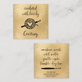 mit Liebe versehen Quadratische Visitenkarte (Vorne/Hinten)