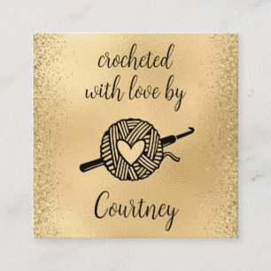 mit Liebe versehen Quadratische Visitenkarte