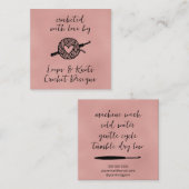 mit Liebe versehen Quadratische Visitenkarte (Vorne/Hinten)