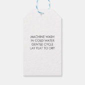 Mit Liebe verziert, Handmade-Geschenktafel, Kraft Geschenkanhänger (Rückseite)