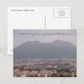 Mit Liebe vom Monte Vesuvio Postkarte (Vorne/Hinten)
