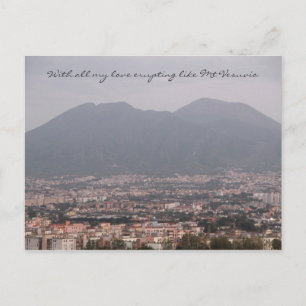 Mit Liebe vom Monte Vesuvio Postkarte