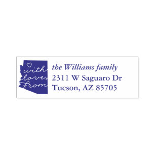 Mit Liebe von Arizona Address Ink Briefmarke Permastempel