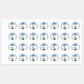 Mit Liebe von Blue Mushroom hergestellt Etiketten (Blatt)