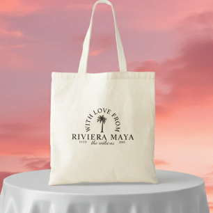 Mit Liebe von der Destination Wedding Merch Statio Tragetasche