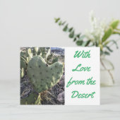 Mit Liebe von der Wüstenkarte Karte (Stehend Vorderseite)
