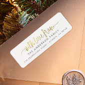 Mit Liebe von Gold-Script und benutzerdefinierten 