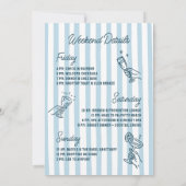 Mit Liebe von [Ihrer Stadt] Blue Junggeselinnen-Ab Einladung (Rückseite)