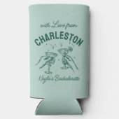 Mit Liebe von [Ihrer Stadt] Custom Bachelorette Selters Dosenkühler (Rückseite)