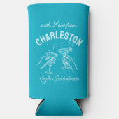 Mit Liebe von [Ihrer Stadt] Custom Bachelorette Selters Dosenkühler (Vorderseite)