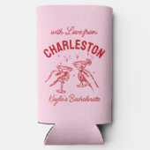 Mit Liebe von [Ihrer Stadt] Custom Bachelorette Selters Dosenkühler (Rückseite)