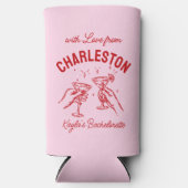 Mit Liebe von [Ihrer Stadt] Custom Bachelorette Selters Dosenkühler (Vorderseite)