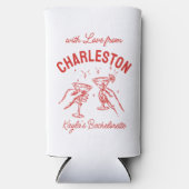 Mit Liebe von [Ihrer Stadt] 🍸 Custom Bachelorette Selters Dosenkühler (Vorderseite)