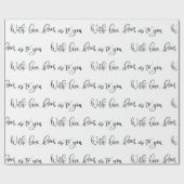 Mit Liebe, von mir zu dir Geschenkpapier (Flach)