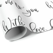 Mit Liebe, von mir zu dir Geschenkpapier (Rolleneckpunkt)