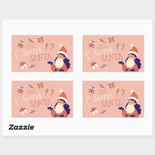 mit Liebe von Secret Santa Aufkleber (Blatt)