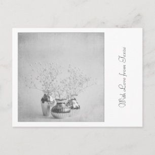 Mit Liebe von Texas Postcard - Floral Symmetrie Postkarte