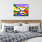 MIT LIEBE WACHSE ICH! LEINWANDDRUCK (Insitu (Schlafzimmer))