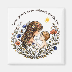Mit Liebe wachsen – Mama & Baby ❤️ Magnet