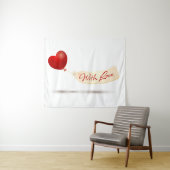 Mit Liebe Wandteppich (Beispiel (Horizontal))