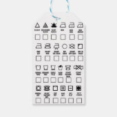 Mit Liebe-Wäschetags hergestellt Geschenkanhänger (Rückseite)