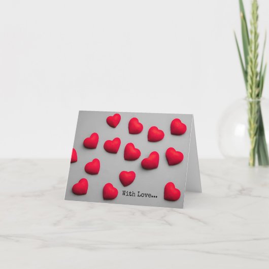 Mit Liebe... Weihnachtskarte Feiertagskarte (Vorderseite)