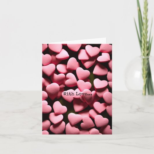 Mit Liebe... Weihnachtskarte Feiertagskarte (Vorderseite)