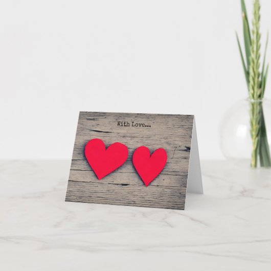 Mit Liebe... Weihnachtskarte Feiertagskarte (Vorderseite)