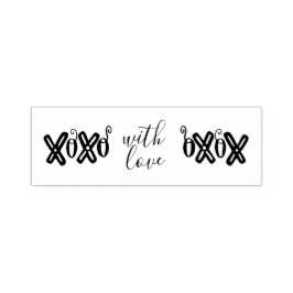 Mit Liebe XOXO Briefmarke aus selbstnativem Kautsc Permastempel