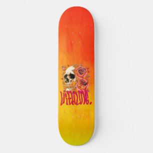 Mit Liebe. Zurückwerfen Skateboard