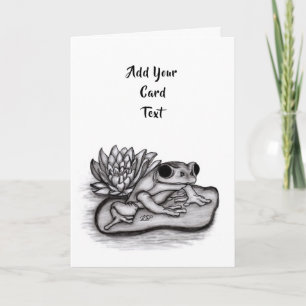 Mit Lotus-Blume gefroren, Text hinzufügen Karte