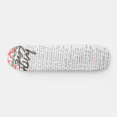 "Mit Love fasst Skateboard ab (Horizontal)