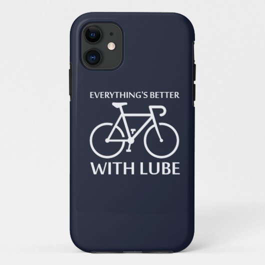 Mit Lube ist alles besser Case-Mate iPhone Hülle (Rückseite)