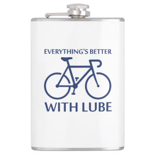 Mit Lube ist alles besser Flachmann