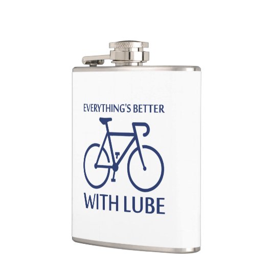 Mit Lube ist alles besser Flachmann (Links)