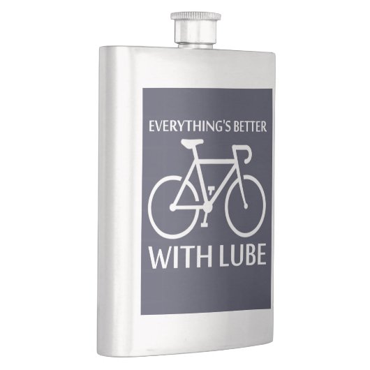 Mit Lube ist alles besser Flachmann (Rechts)