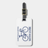 Mit Lube ist alles besser Gepäckanhänger (Vorderseite vertikal)