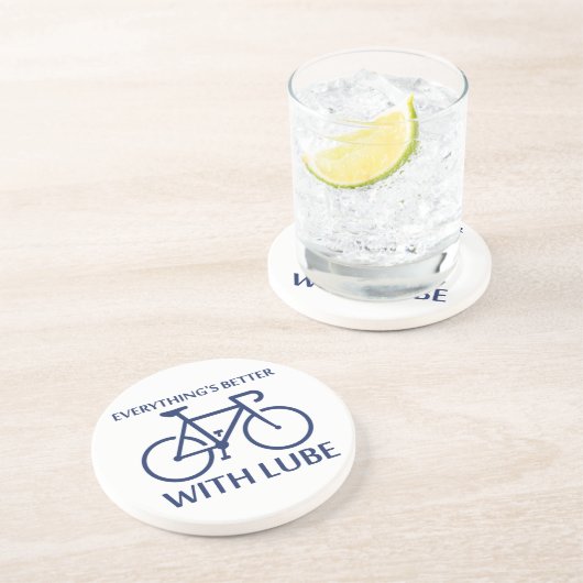 Mit Lube ist alles besser Getränkeuntersetzer (Seite)
