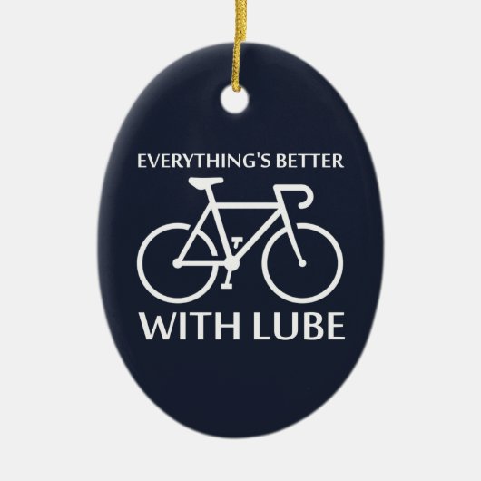 Mit Lube ist alles besser Keramikornament (Vorne)