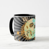 mit Luftblasen. Tasse (Vorderseite Links)