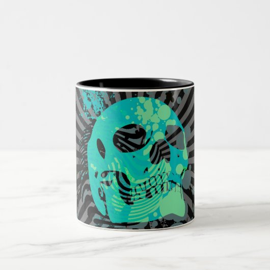 mit Luftblasen. Zweifarbige Tasse (Mittel)