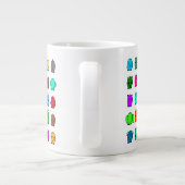 Mit lustigen Außerirdischen Jumbo-Tasse (Rückseite)