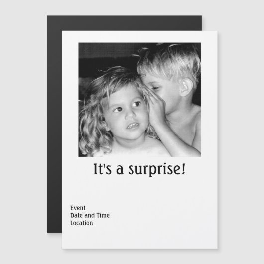 mit magnetischer Einladung eines Party (Vorne/Hinten)