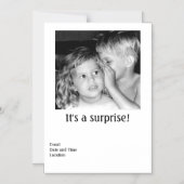 mit magnetischer Einladung eines Party (Vorderseite)